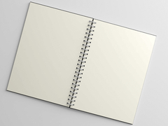 Caderno Sem Pauta A5 Capa Dura 160 Páginas - Wire-o - Caderno de Ideias - Um Sábado Qualquer na internet