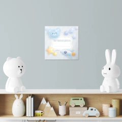 Quadro Decorativo - Infantil - QUARTO AZUL - Fábrica de Pôster