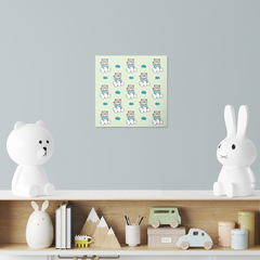 Quadro Decorativo - Infantil - 2D Pattern Urso - Fábrica de Pôster