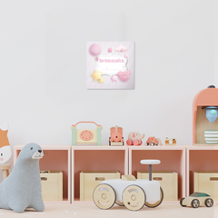 Quadro Decorativo - Infantil - QUARTO ROSA - Fábrica de Pôster