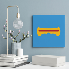 Quadro Decorativo Super herói - Ciclops - 20x20cm - Fábrica de Pôster