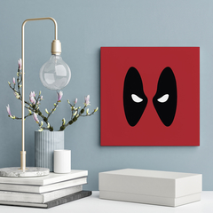 Quadro Decorativo Super herói - Deadpool - 20x20cm - Fábrica de Pôster