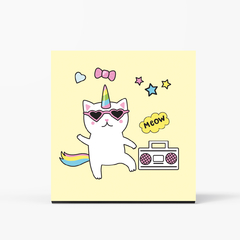 Quadro Decorativo - Infantil - 2D Gato amarelo - comprar online