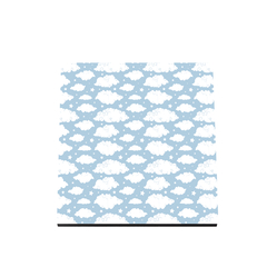 Quadro Decorativo - Infantil - Pattern Nuvens Azul