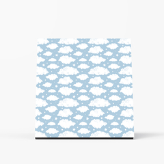 Quadro Decorativo - Infantil - Pattern Nuvens Azul - comprar online