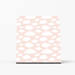 Quadro Decorativo - Infantil - Pattern Nuvens Rosa - comprar online