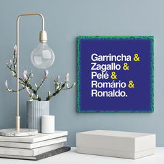 Quadro Decorativo Copa do Mundo - Jogadores - 20x20cm - Fábrica de Pôster