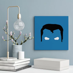 Quadro Decorativo Super herói - Super homem - 20x20cm - Fábrica de Pôster