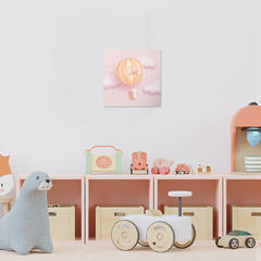 Quadro Decorativo - Infantil - 3d Balo Rosa - Fábrica de Pôster