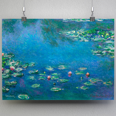Pôster Lírios D'agua de Monet - Tamanho A3 - comprar online