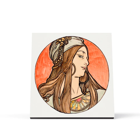 Quadro Decorativo arte - Alphonse Mucha - 1 - 20x20cm