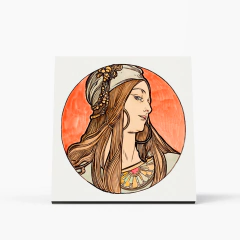 Imagem do Quadro Decorativo arte - Alphonse Mucha - 1 - 20x20cm