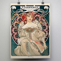Pôster Daydream de Alfons Mucha - Tamanho A3 na internet
