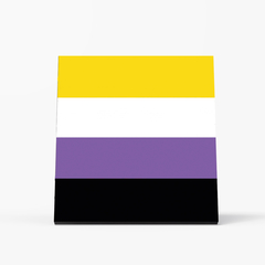 Imagem do Quadro Decorativo - Bandeiras - Não Binário