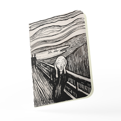Caderno "O Grito" de Edvard Munch Capa Flexível Toque Aveludado 80 Páginas 20x14cm - comprar online