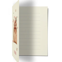 Cartão de Natal - 5 unidades com envelopes - tamanho 10x15cm - kit Natal Cobre - Fábrica de Pôster