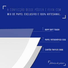Pôster Filme 300 de Esparta - Tamanho A3 - Fábrica de Pôster