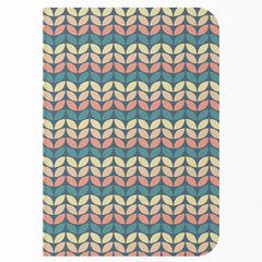 Caderno Pattern cor pastel Capa Flexível Toque Aveludado 80 Páginas 20x14cm