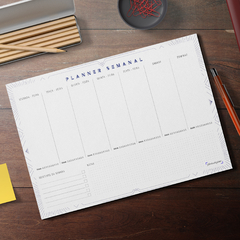 Bloco Planner Semanal Art Déco 50 folhas tamanho A4 na internet