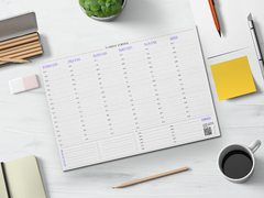 Planner Semanal com Horário - 50 Folhas - Tamanho A4 na internet