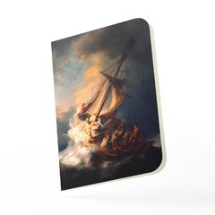 Caderno "Tempestade no mar da Galileia" de Rembrandt Capa Flexível Toque Aveludado 80 Páginas 20x14cm - comprar online