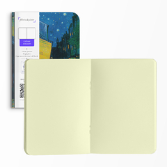 Cadernos Kit Arte Van Gogh com 3 unidades - Capa Flexível com Toque Aveludado, 80 Páginas cada, 20x14cm na internet