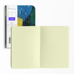 Caderno "Bar com mesa" Van Gogh - Capa Flexível com Toque Aveludado, 80 Páginas, 20x14cm na internet