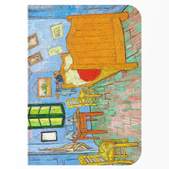 Caderno O Quarto de Van Gogh Capa Flexível Toque Aveludado 80 Páginas 20x14cm