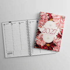 Planner Agenda - 2027 - Floral Claro - Capa dura 160 Páginas - comprar online