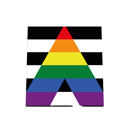 Quadro Decorativo - Bandeiras - Heterossexual aliado