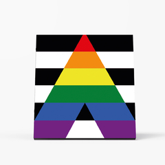 Imagem do Quadro Decorativo - Bandeiras - Heterossexual aliado