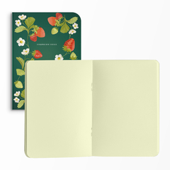 Caderno Strawberry Fields Capa Flexível Toque Aveludado 80 Páginas 20x14cm - comprar online