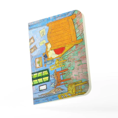Caderno O Quarto de Van Gogh Capa Flexível Toque Aveludado 80 Páginas 20x14cm - comprar online