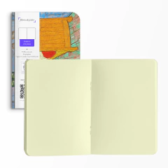 Caderno O Quarto de Van Gogh Capa Flexível Toque Aveludado 80 Páginas 20x14cm na internet