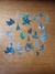 Adesivos Plásticos Folhas Verdes 40un.
