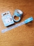 Washi Tape fita adesiva Flor Branca e fundo azul na internet
