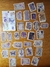 Adesivos de cartas e flores papel de washi 30un.