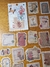 Adesivos de cartas e flores papel de washi 30un. - loja online