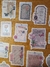 Adesivos de cartas e flores papel de washi 30un.