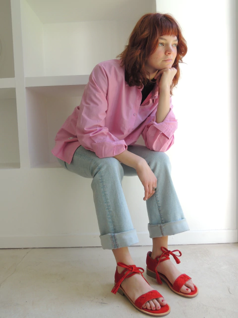 Sandalias Calatea Rojo