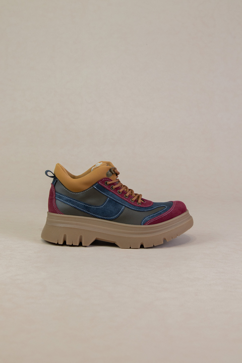 Acordonados Pola Bordo y Azul - comprar online