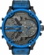 Relógio Diesel Mr. Daddy 2.0 Masculino Com Mostrador Cronógrafo Grande e Pulseira de nylon/silicone Cor Azul - loja online