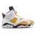 Tênis Jordan Retro 6 Conquiste o Estilo e o Desempenho de Lenda Na Cor White/Yellow Ochre/Black