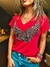 T-shirt Asa Coração | Camiseta bordada a mão