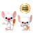 Funko Pop! Looney Toones Pink & Cérebro Pack2 - comprar online