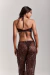 CALÇA PAISLEY MARROM - Lilo beachwear
