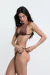 CORTININHA SIREN MARROM - Lilo beachwear