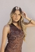 VESTIDO PAISLEY MARROM CURTO - comprar online