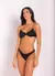 ELIS PRETO TEXTURIZADO CORRENTE DOURADA - Lilo beachwear