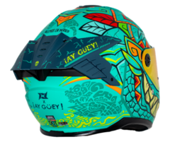 Casco Integral Axxis Hawk Ay Güey Balam Azul Mate - HIJO DE LA MOTO